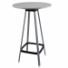 Tavolo bar alto, piano rotondo diam. 60cm. Alt.tot: 110cm.