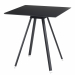 Tavolo bar basso,piano quadrato 70cm lato. Alt. tot: 70cm.