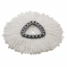 Mop in microfibra per sistema UltraSpin Mini. Diametro 30cm.
- 100% Microfibra
- Strisce di colore bianco con attacco in plastica riciclata di colore scuro
- Lavabile in lavatrice >10 volte
- Idoneo per tutti i tipi di pavimenti, pareti e superfici vertic