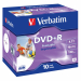 SCATOLA 10 DVD+R JEWEL CASE 16X 4.7GB 120MIN. STAMPABILE WIDE PHOTO INKJET