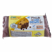 Gustosi frollini con gocce di cioccolato, biologici e senza glutine. Ingredienti: Farina di riso, amido di mais, zucchero di canna, uova, farina di mais, burro, gocce di cioccolato fondente 9,1 % (zucchero di canna, pasta di cacao, burro di cacao, emulsio