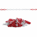 Catena in materiale plastico. Lunghezza 25mt. Dimensione maglia catena 40x22x5mm. Compatibile con colonna cod. 102035