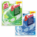 WC NET pulisce tutto il wc. Al contatto con l’acqua la tavoletta si attiva e garantisce 5 azioni pulenti: 
Schiuma superpulente: pulizia completa grazie alla sua forma allungata. 
Efficacia sbiancante grazie all’ossigeno attivo. 
Previene la formazione de