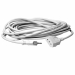 Prolunga elettrica di colore bianco. Spina standard italiano 2P+T 10 A. 1 presa standard italiano 2P+T 10 A con alveoli schermati. Cavo: 3x1,0 mm¦, lunghezza 10 m.