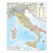 Cartina murale amministrativa/stradale. Plastificazione antiriflesso . Aste di supporto in plastica. Scala 1:1.470.000 dimensioni 67x82cm
