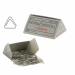 Fermagli in acciaio inox 100% dalla particolare forma triangolare che permette di sfogliare le pagine con facilità. Dimensione 21x20mm. Filo diametro 1mm.
