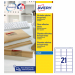 Confezione da 25 fogli in A4 in poliestere trasparente adesivo permanente. Adatte per stampanti Inkjet. Tecnologia QuickDry.