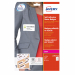 Badge adesivi rimovibili realizzati in morbida seta acetata che aderisce perfettamente ai tessuti senza danneggiarli.  Idonei per stampanti laser/laser colore. Perfetti per dare un aspetto professionale al badge durante meeting ed eventi, mostrano con chi