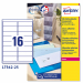 Scatola da 25 fogli in formato A4 in poliestere trasparente adesivo. Etichette rettangolari per stampanti laser e laser a colori. Tecnologia QuickPEEL™