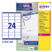Scatola da 100fogli in formato A4 di carta bianca adesiva permanente. Ideali per etichette per pacchi e buste. La tecnologia QuickPEEL facilita la rimozione e l'appluicazione delle etichette. Certificate FSC®, prodotte con carta che proviene da foreste ge