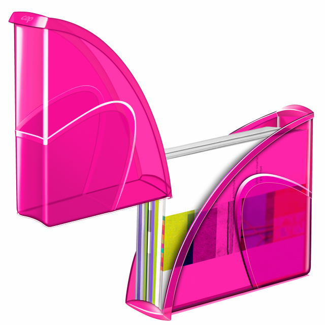 Portariviste dalle linee dinamiche ed eleganti, consente di archiviare tutti i documenti fino alla dimensione 24 x 32 cm, verticalmente o orizzontalmente. L'impugnatura offre un'eccellente presa e il bordo di contenimento di soli 2 cm facilita la presa o