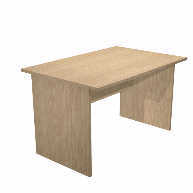 Scrivanie con dimensioni conformi alle normative sulla sicurezza dei posti di lavoro in ufficio. Bordatura dei piani in ABS 2mm antishock ed assenza di spigoli vivi. Le scrivanie sono disponibili nella versione con fianchi pannello in melaminico (sp. 22 m