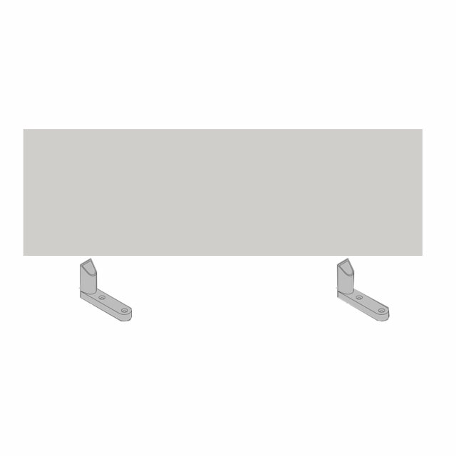 Pannello divisorio opzionale per scrivanie multiple Agorà. Dimensioni: L140 x H32cm