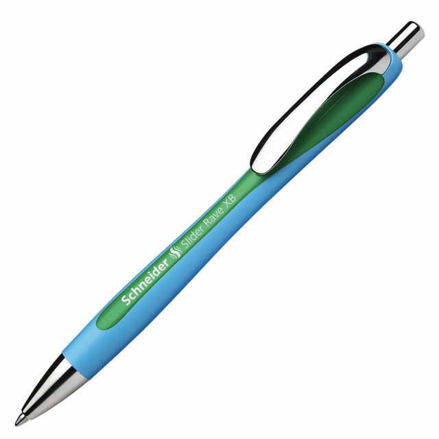 Penna a sfera a scatto con tecnologia Viscoglide®. Fusto gommato ergonomico. Inchiostro Viscoglide. Meccanismo a scatto.
Punto XB. Colore: verde.