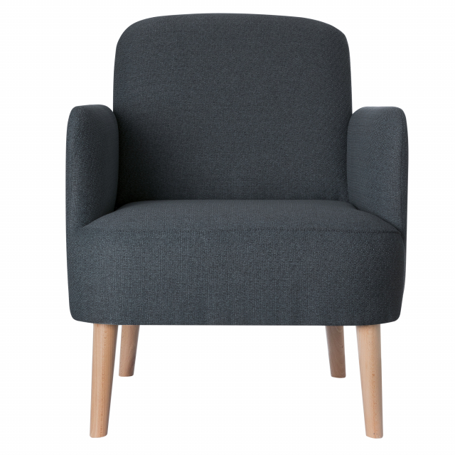 Poltrona dal design retrò! Struttura in legno di pino e sedile imbottito e rivestito in poliestere.  Ispirato allo stile scandinavo caldo e accogliente grazie alla seduta e ai braccioli imbottiti. Ideale per angoli conversazione, zone lettura o ristoro.
•