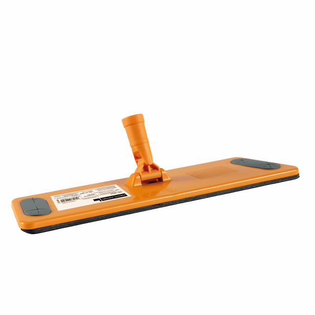 Telaio in plastica con microvelcro con spigoli assimetrici e attaccosnodabile per raggiungere e pulire facilmente ogni angolo. Dimensioni: 42x13 cm.
Compativie con i panni pavimento cod. 91791 e con il manico in metallo cod 74093.