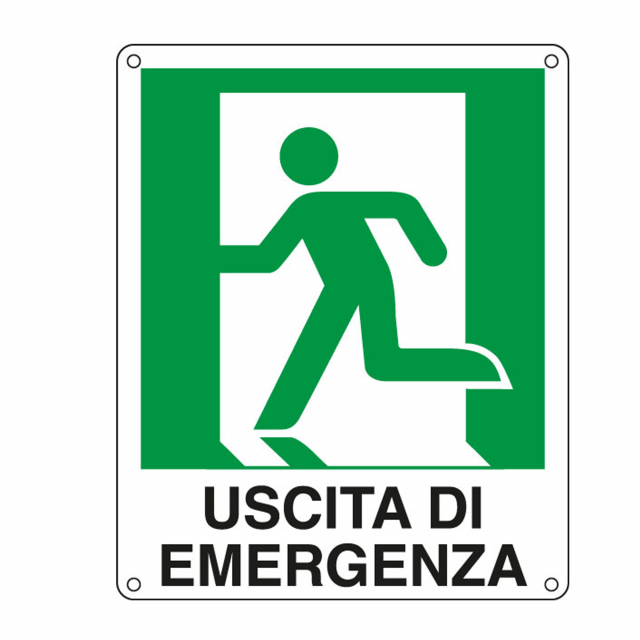 Cartelli di sicurezza con dimensioni e caratteristiche cromatiche e colorimetriche dei segnali conformi alle norme UNI 7543 D.Lgs 81 del 09/04/08. Cartelli in alluminio piano, adatto sia in ambienti interni che esterni con atmosfere anche molto aggressive