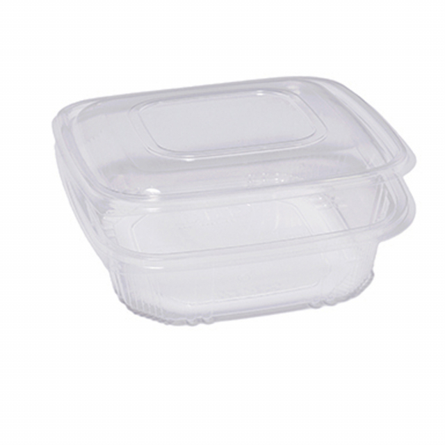 Contenitori in PP con coperchio incernierato. Ideale per cibi caldi, riscaldamento in microonde e conservazione in frigo e freezer. 
Modello:  QC2-1000
Dimensioni superiori esterne: 18,5x18,5cm 
Dimensioni superiori interne: 16x16cm
Fondo:13,7x13,7cm
Alte