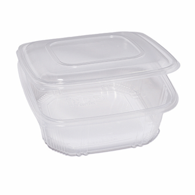 Contenitori in PP con coperchio incernierato. Ideale per cibi caldi, riscaldamento in microonde e conservazione in frigo e freezer. 
Modello:  QC3-2000
Dimensioni superiori esterne: 21,5x 21,5cm
Dimensioni superiori interne:19x19cm
Fondo:16,7 x 16,7cm
Alt