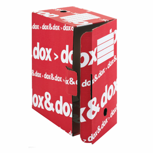 Scatole archivio A4 dox&dox con capacità maggiorata. F.to utile LxHxP 170x350x250mm