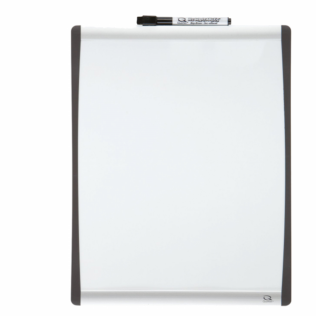 Le lavagne cancellabili a secco Rexel presentano una resistente superficie magnetica cancellabile a secco inserita in un'elegante cornice curva nero e argento per un mix perfetto di funzionalità e stile. Inclusi magneti per il fissaggio, nastro adesivo in