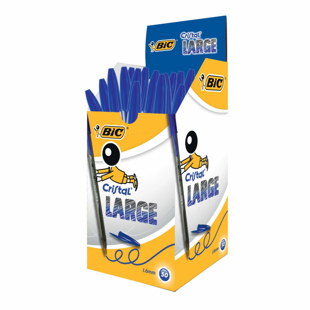 La classica Bic Cristal con inchiostro Easy Glide per un'esperienza di scrittura morbida. Fusto traslucido con effetto " smoked " , cappuccio e tappino nel colore di scrittura.
Punta 1,6mm. Colore: blu.
Confezione 50 pezzi.