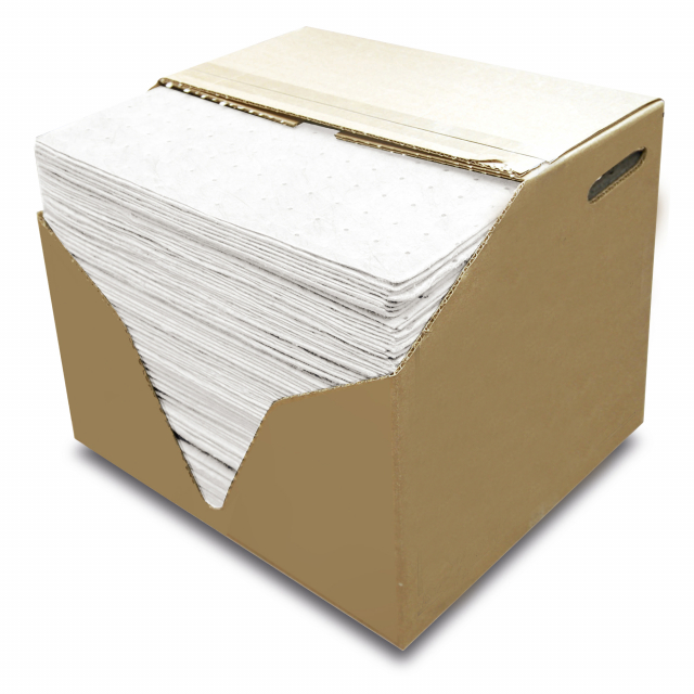 Prodotto altamente adsorbente e resistente realizzato in fibra di polipropilene, facili da usare e riutilizzabili, sono applicabili in tutti i casi dove si presentino fuoriuscite di olio, lubrificanti, idrocarburi, vernici e solventi sia sul suolo che in 