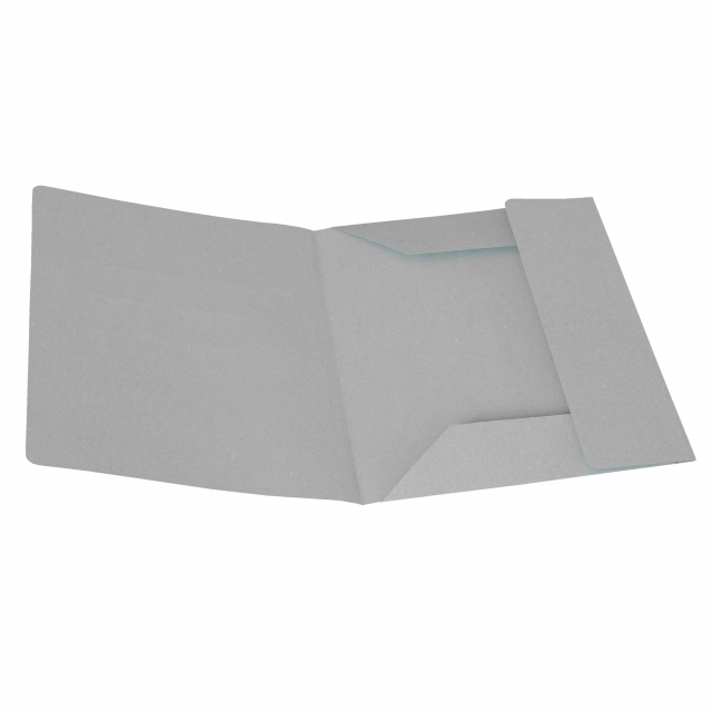 Cartellina per atti con 3 alette in cartoncino manilla riciclato da 200gr. F.to 25x33cm. Confezione da 50 cartelline.