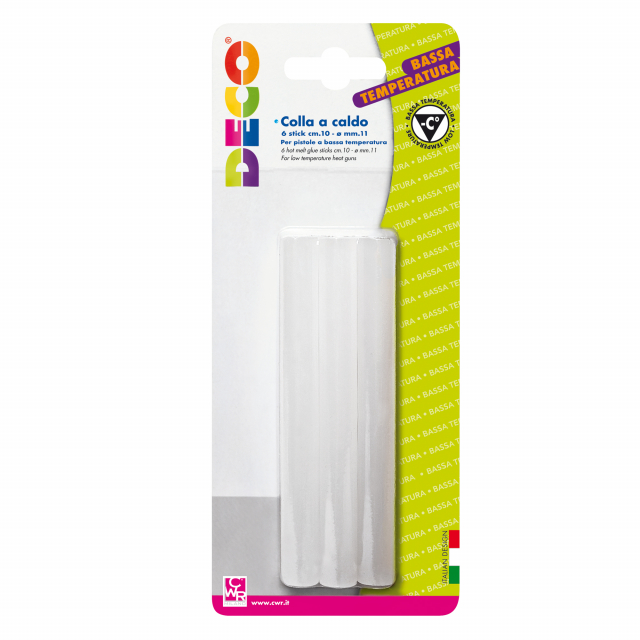 Pistola con carica automatica per colle stick a bassa temperatura 7-55W. Funziona solo con stick colle per basse temperature. Ideale per materiali delicati come palloncini, forme di polistirolo e tutti quegli oggetti che non supportano le alte temperature