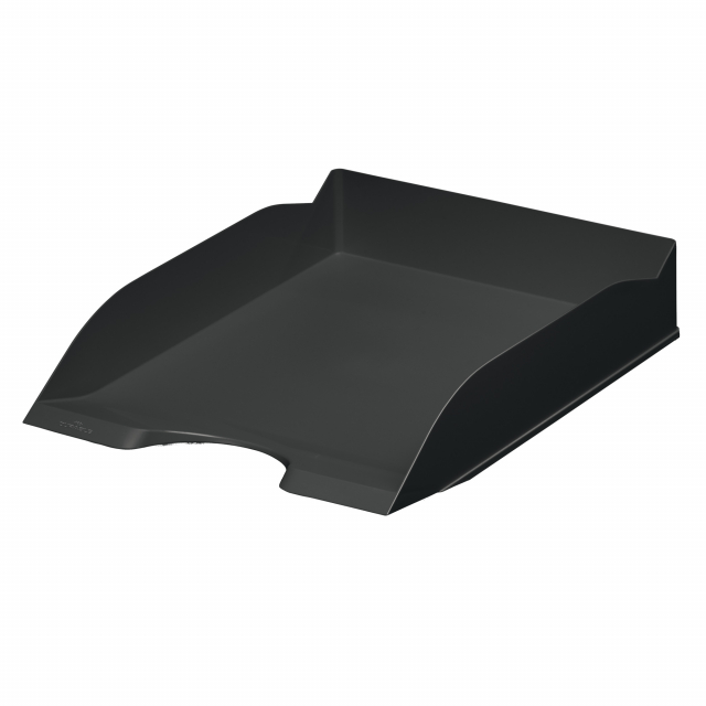 Vaschetta portacorrispondenza per documenti formato A4
. Realizzata con plastica riciclata certificata Blue Angel in conformità con i requisiti RAL-ZU 30a, tutta la gamma è realizzata con plastica riciclata ed etichettata in conformità con lo standard EN