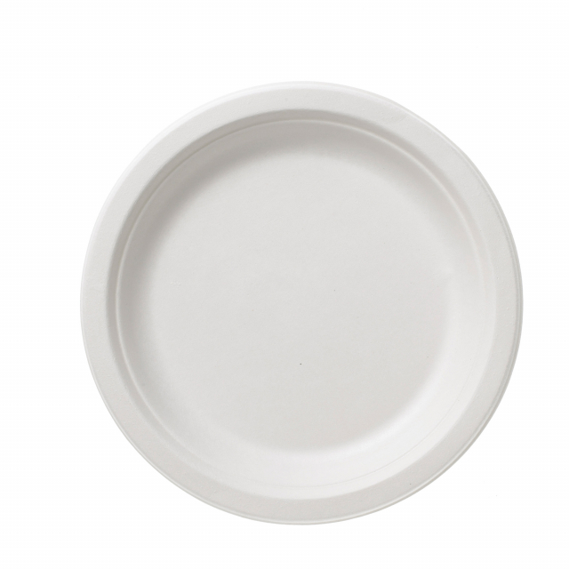 Piatti bianchi realizzati in polpa cellulosa di bamboo e canna zucchero. Biodegradabile e compostabile secondo norma EN13432. Adatto a cibi caldi e freddi,solidi e liquidi;per i cibi caldi evitare il contatto prolungato (max 30 min a 70°C).  Forno tradizi