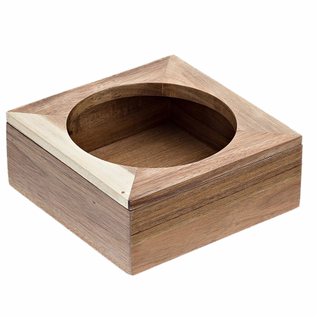 Supporto caraffa in bamboo 20x20x8cm colore naturale Leone