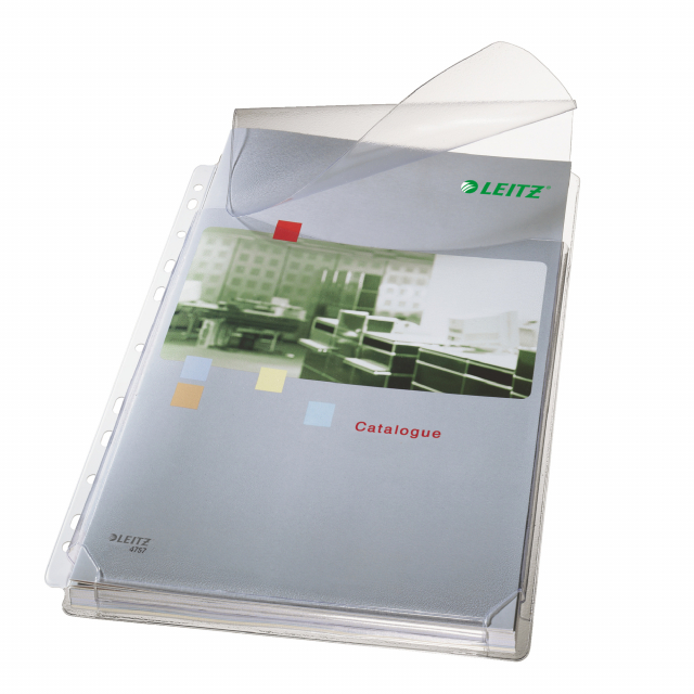 Buste a perforazione universale ad alta capacità sono realizzate in PVC morbido da 170 antiriflesso, altissima qualità. Ideali per documenti voluminosi e ad alto spessore, sono dotate di doppie saldature rinforzate su 3 lati e bordi arrotondati senza spor