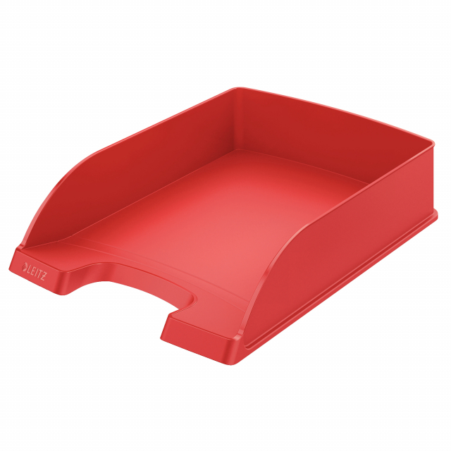 Vaschetta portacorrispondenza in PS. Bordi laterali più alti per una maggiore capacità (H70mm). Impilabile. Capacità standard nel formato A4. Dimensioni: 255x360x H70mm.