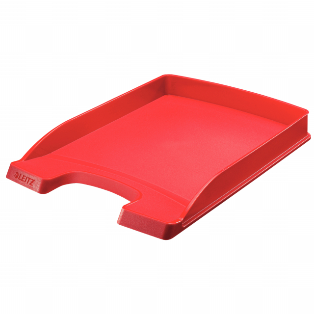 Vaschetta portacorrispondenza in PS. Capacità ridotta, perfetta per uso quotidiano A4. Dimensioni: 255x360x H37mm.