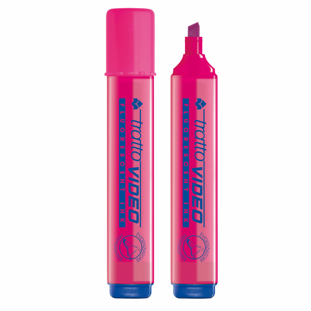 Inchiostro a base d'acqua che asciuga rapidamente su tutti i tipi di carta normale, autoricalcante e fax. Punta scalpello con tratto 1,0-5,0mm.
Colore: fucsia.