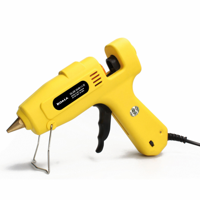 Pistola per colla a caldo professionale, potenza 60W, con ugello antigoccia in rame ed impugnatura ergonomica. Performante, veloce e facile da usare, è ideale per montaggi e riparazioni su legno, cartone, metallo, giocattoli, tessuti, schede elettroniche,