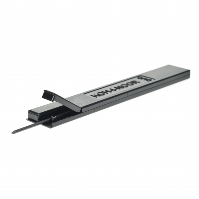 Astuccio da 2 mine nere da 2mm. Tratto intenso.
Gradazione F.