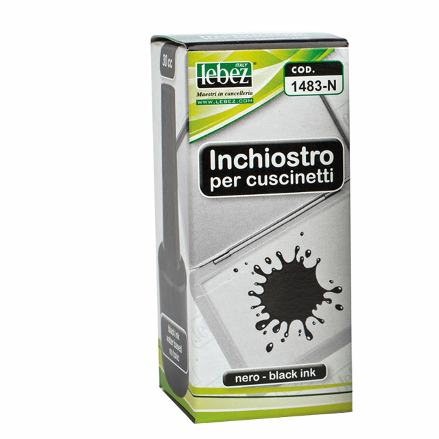 Flacone da 30cc di inchiostro atossico senza olio per cuscinetti per timbri.