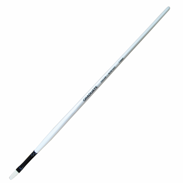 Pennello in setola perfetto per studenti e hobbisti. Manico in colore madreperla e ghiera nera. Ideali per tutte le tecniche.