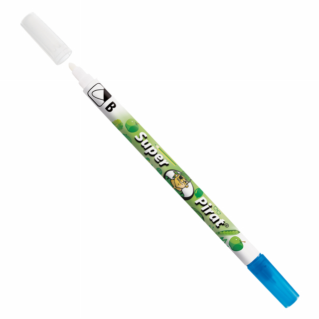 Correttore Super Pirat B cancella inchiostro  per penne stilografiche e sferografiche blu royal Pelikan.