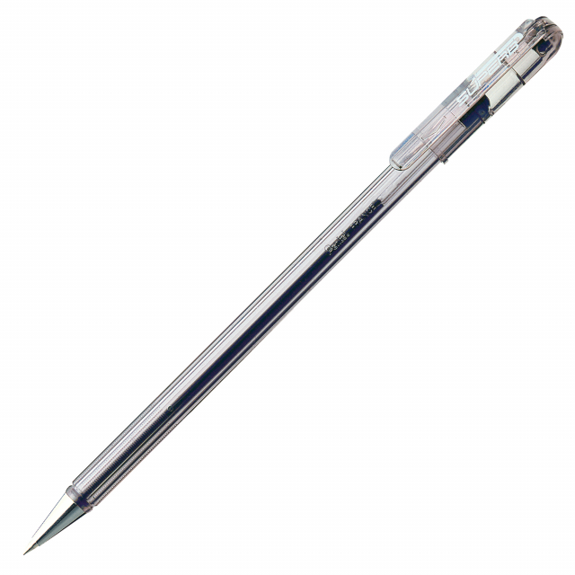 Questa penna Pentel a punta fine ha il cappuccio e il corpo trasparente che permette di controllare il livello della riserva di inchiostro. Lunghezza di scrittura 1200mt. Per chi ama la scrittura fine.
Punta 0,7mm. Colore: blu.
Penna una e getta.
