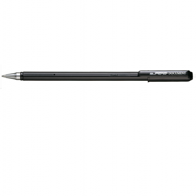 Questa penna Pentel ha il corpo nero ed è l'articolo di cancelleria ideale per scrivere su documenti in quanto conforme alla normativa ISO 12757-2. La punta media permette una scrittura scorrevole. Design moderno con corpo nero. Punta 1 mm. Tratto: 0.35mm