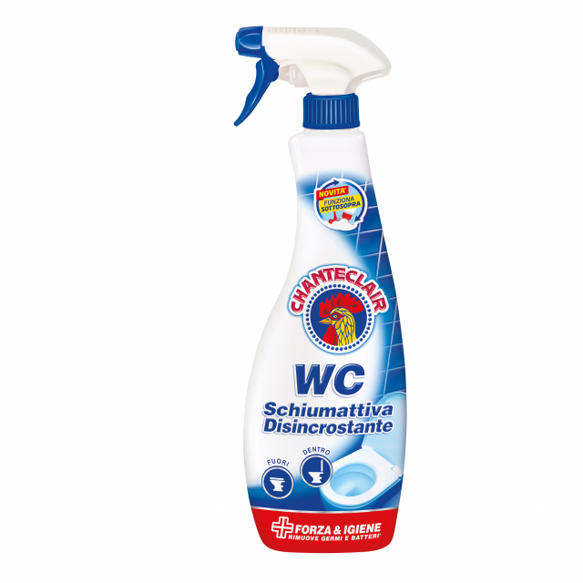 Ideale per la cura completa del  wc. Lo spray Bagno garantisce un pulito sorprendente sulle piccole superfici del tuo bagno. Grazie alla sua speciale tecnologia Doppia Azione, elimina i residui di calcare e rimuove lo sporco più ostinato. Aiuta inoltre ad