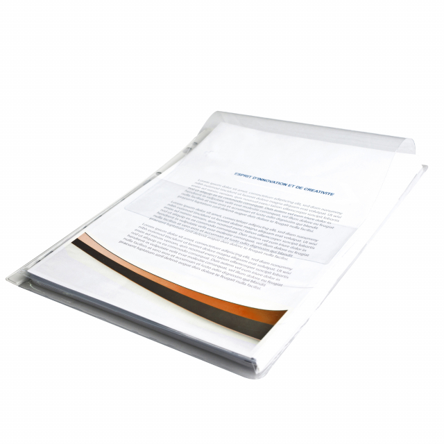 Busta STARLINE in PVC liscio ad alta capacità di contenuto. Foratura universale rinforzata, soffietti laterali per una capacità fino a 25mm di spessore (circa 250fg). Dotata di patella per la chiusura. Formato utile 21x30cm.
Caratteristiche di questo arti