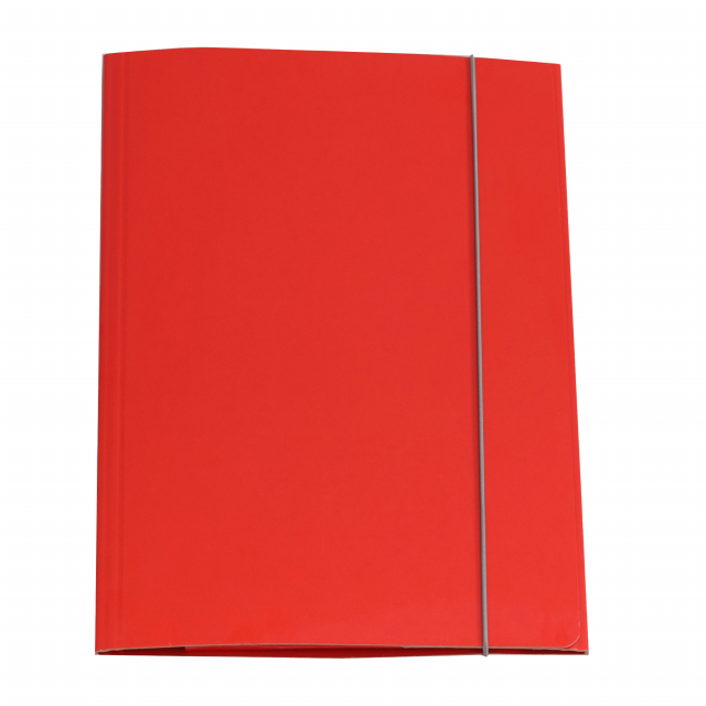 Cartella a 3 lembi Starline in cartone plastificato dai colori brillanti. Dorso cordonato. Chiusura con elastico di colore grigio chiaro. Struttura in cartoncino 600g/m² rivestito da una pellicola lucida in PP. Robusta e resistente ideale per conservare,