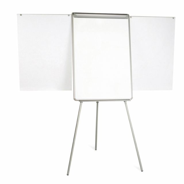 Portablocco STARLINE con superficie in acciaio laccato bianco magnetica e scrivibile. Formato: da 70x102cm. Bracci laterali estensibili e sottile cornice in alluminio. Ganci portablocco regolabili che lo rendono compatibile con qualsiasi tipo di blocco. D