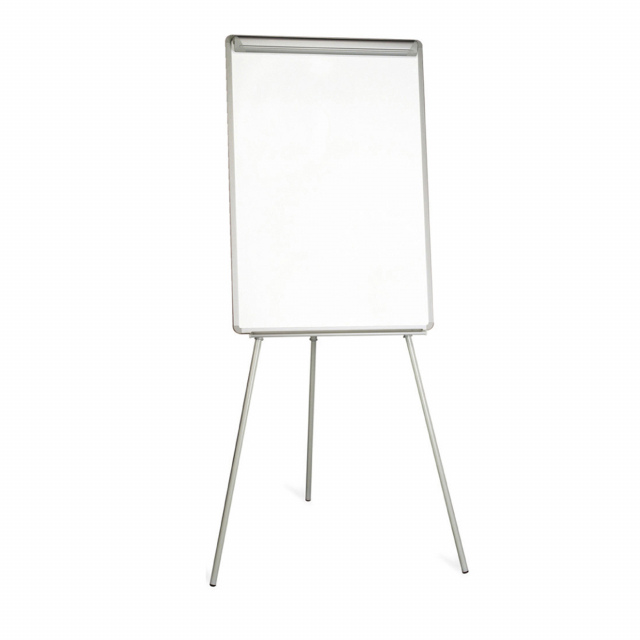 Portablocco STARLINE con superficie in acciaio laccato bianco magnetica e scrivibile. Formato: da 70x102cm. Sottile cornice in alluminio. Ganci portablocco regolabili che lo rendono compatibile con qualsiasi tipo di blocco. Dotato di portapenne. Altezza r