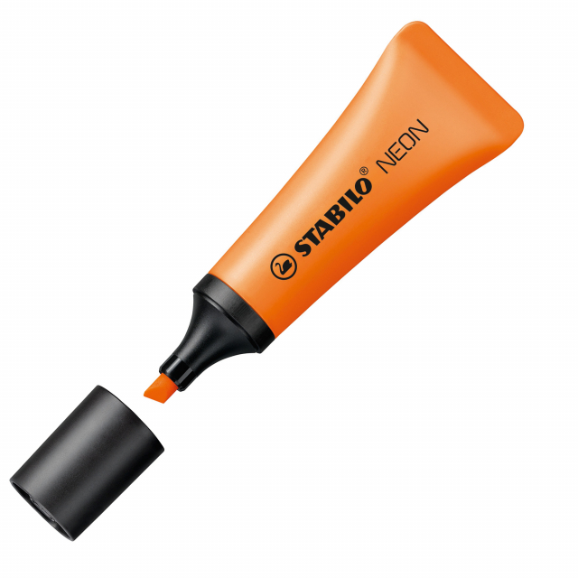 Inchiostro super brillante a base d'acqua. Fusto con impugnatura in plastica morbida. Tecnologia Anti-Dry-ut: resiste 4h senza cappuccio.
Due ampiezze di tratto 2-5mm.
Colore: arancio.