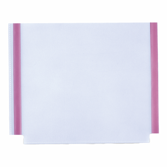 Tasche in PP buccia altissimo spessore con due strisce adesive  sul retro. Contengono fino a 200  fogli.  Applicabili su cartelle e raccoglitori e altri supporti lisci quali vetro e metallo. Formato utile  22x18cm.